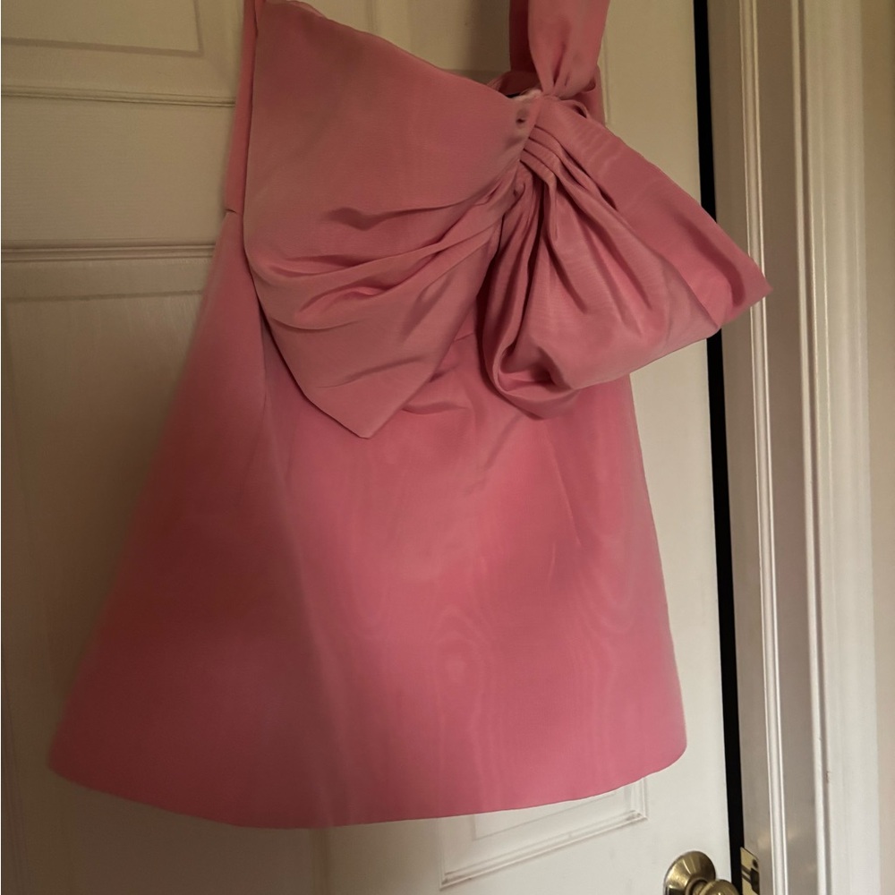 Bardot Blush Pink Satin Dress